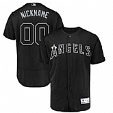 Los Angeles Angels Majestic 2019 Players' Weekend Flex Base Roster Customized Black Jersey